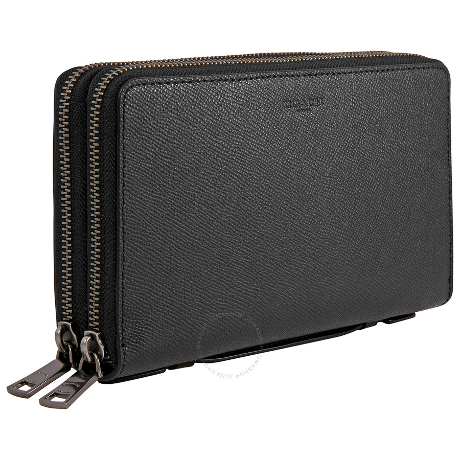Coach Black Men's Double Zip Travel Organizer 25687 BLK Handbags