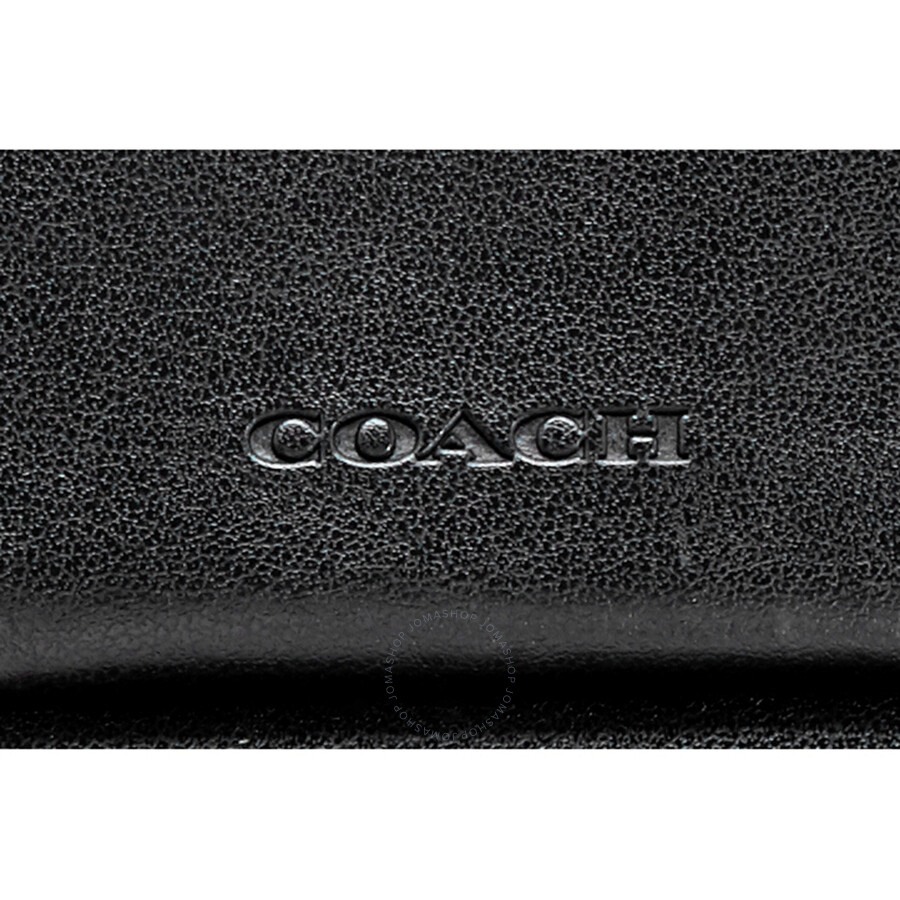 Coach Black Men's Double Zip Travel Organizer 66859 BLK 192643582613