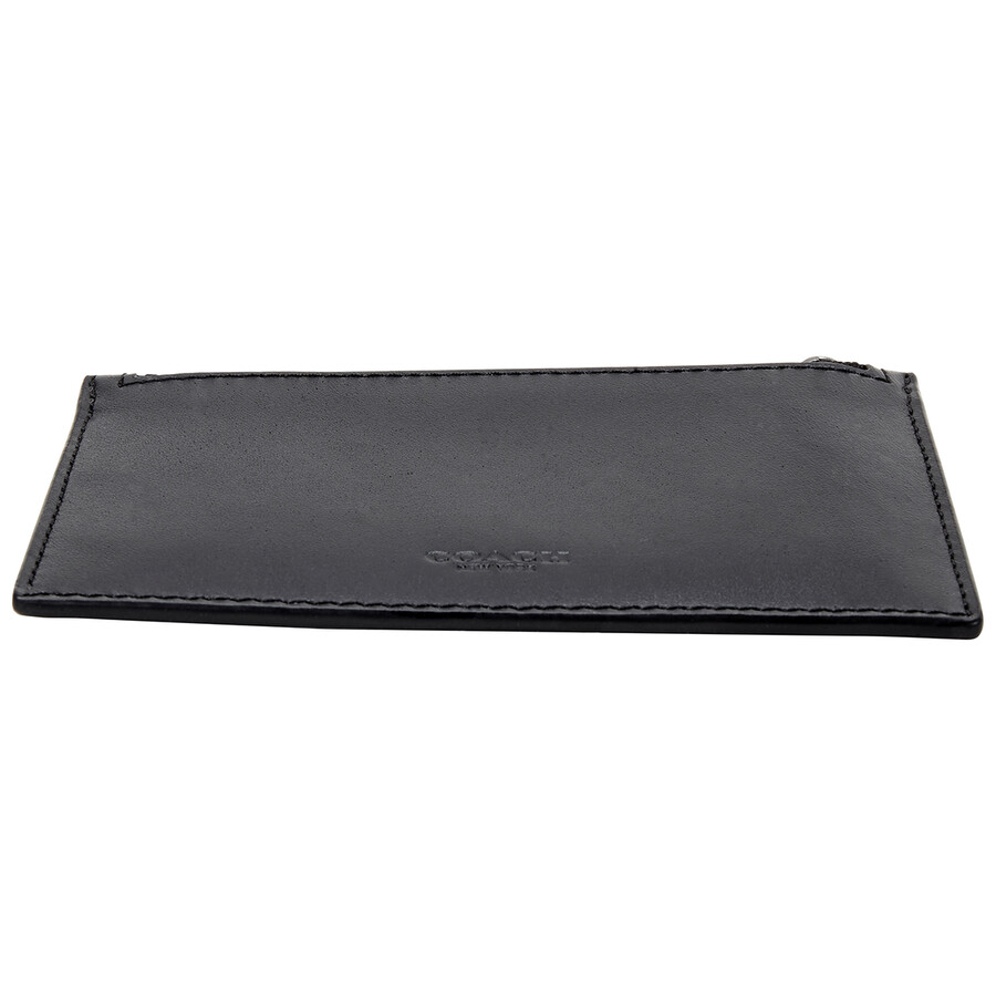 Coach Black Men's Zip Card Case 38144 BLK 192643324008