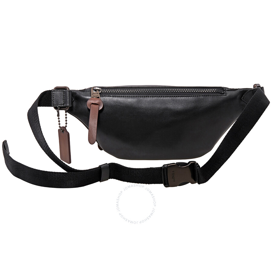 coach black fanny pack