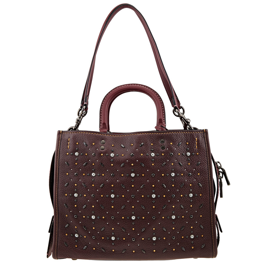 Coach Bp/Oxblood Ladies 12 1/4" (L) x 9 3/4" (H) x 5 1/2" (W) Shoulder Bag 12164 BPL6N