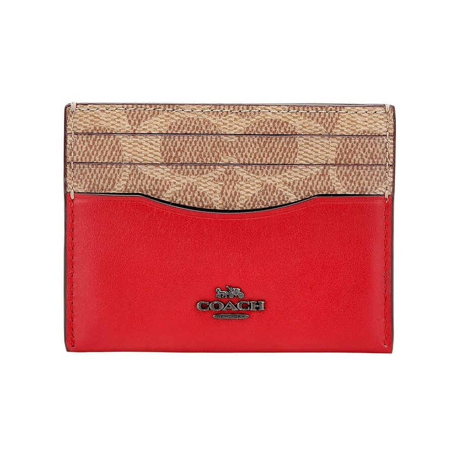 Coach Colorblock Signature Canvas Card Case 76160 V5P22 193971131955