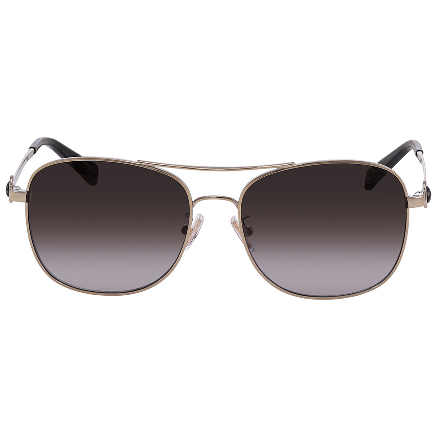 Coach Grey Gradient Rectangular Ladies Sunglasses HC7127 90053C 56
