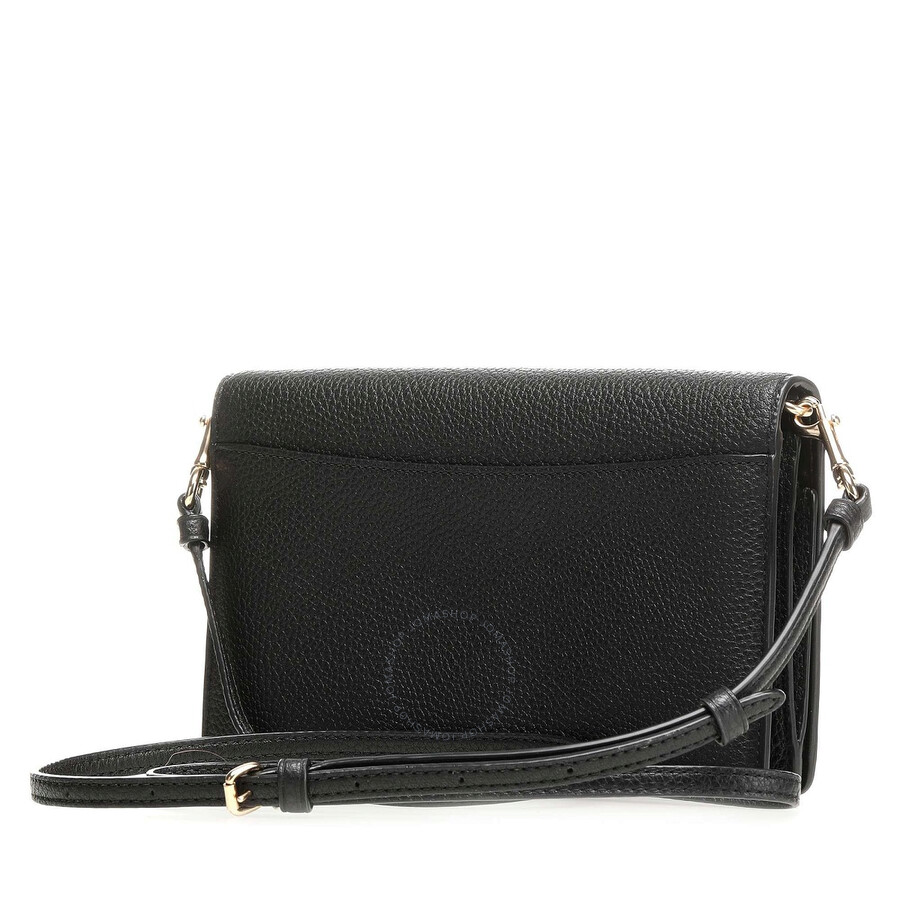 Coach Ladies Black Pebbled Leather Hayden Foldover Crossbody Clutch