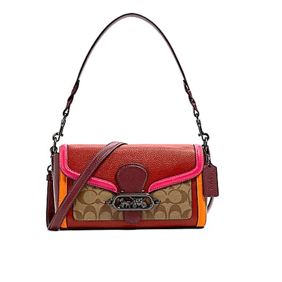 Coach Ladies Colorblock Jade Shoulder Bag 4414 QBR3U Handbags