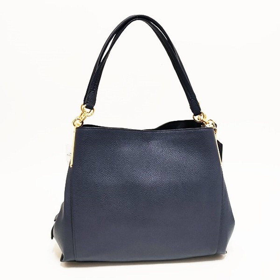 Coach Ladies Dalton 31 Blue Pebble Leather Shoulder Bag 73545 GDBHP