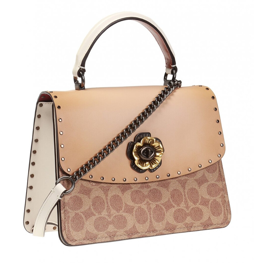 Coach Ladies Parker Top Handle Bag in Signature Canvas 53349 V5ONI