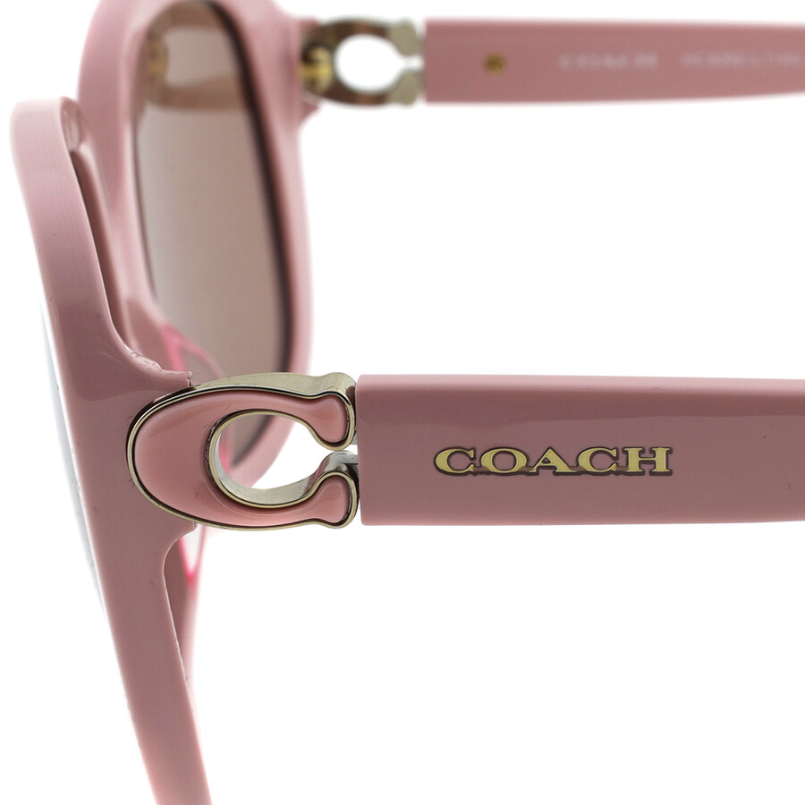 Coach Light Brown Square Ladies Sunglasses HC8292 569173 56