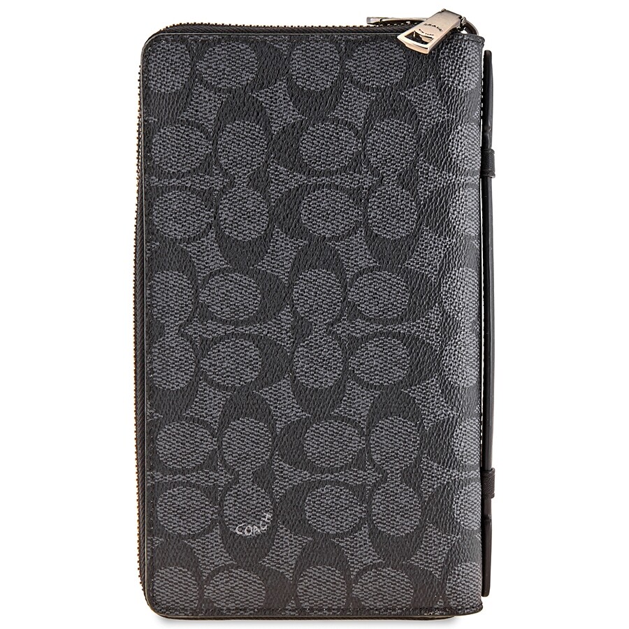 Coach Men's Double Zip Travel Organizer In Signature Canvas 93430 CHR