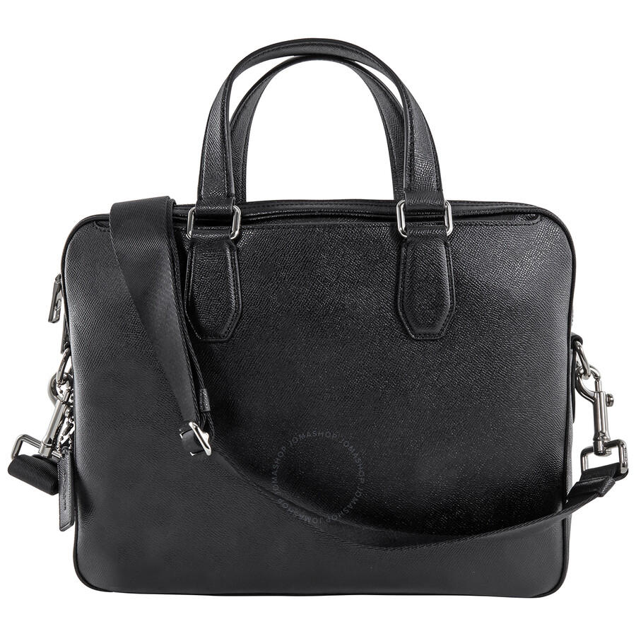 Coach Men's Kennedy Briefcase in Black 55567 SV/BK 192643583993