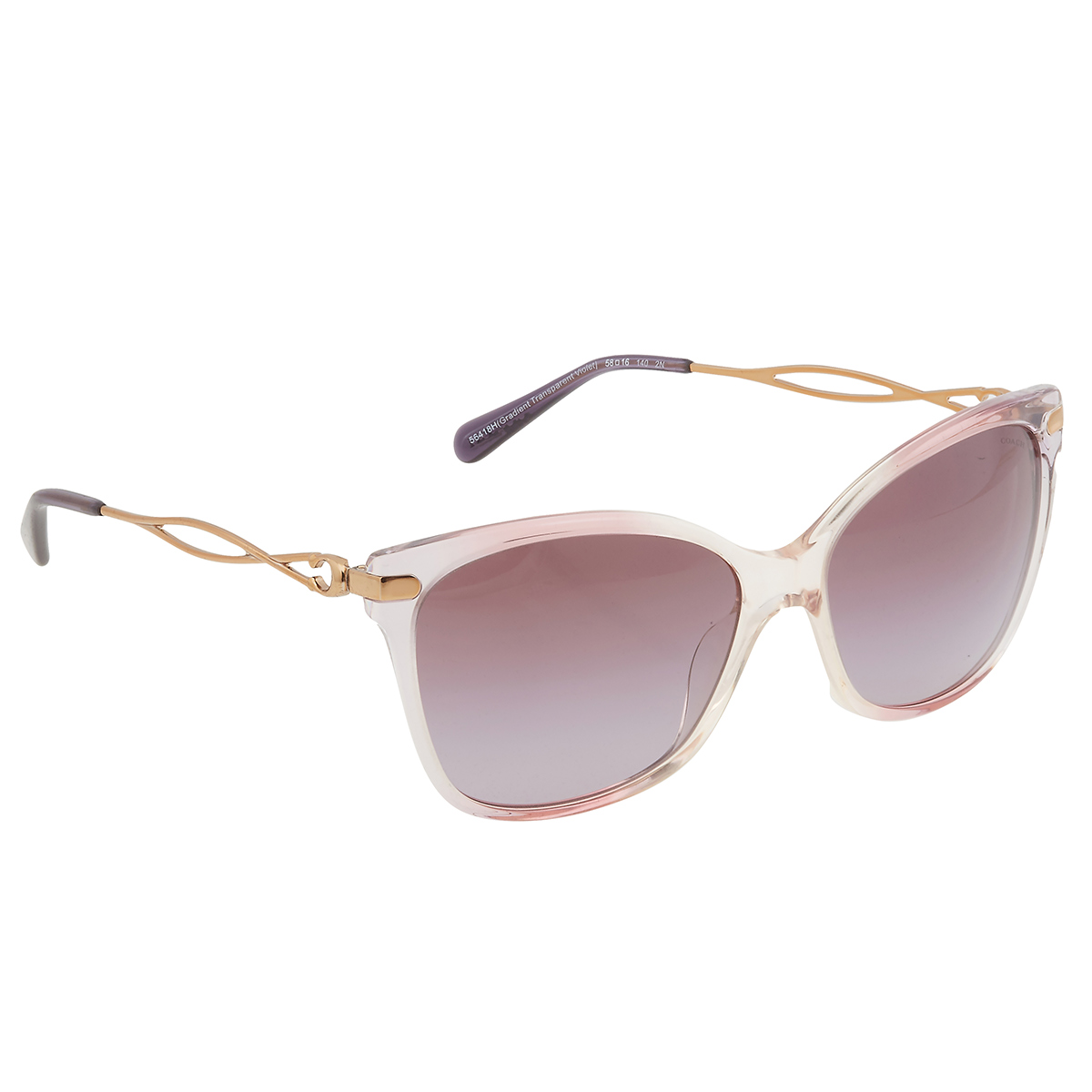Coach Purple Gradient Cat Eye Ladies Sunglasses HC8316 56418H 58