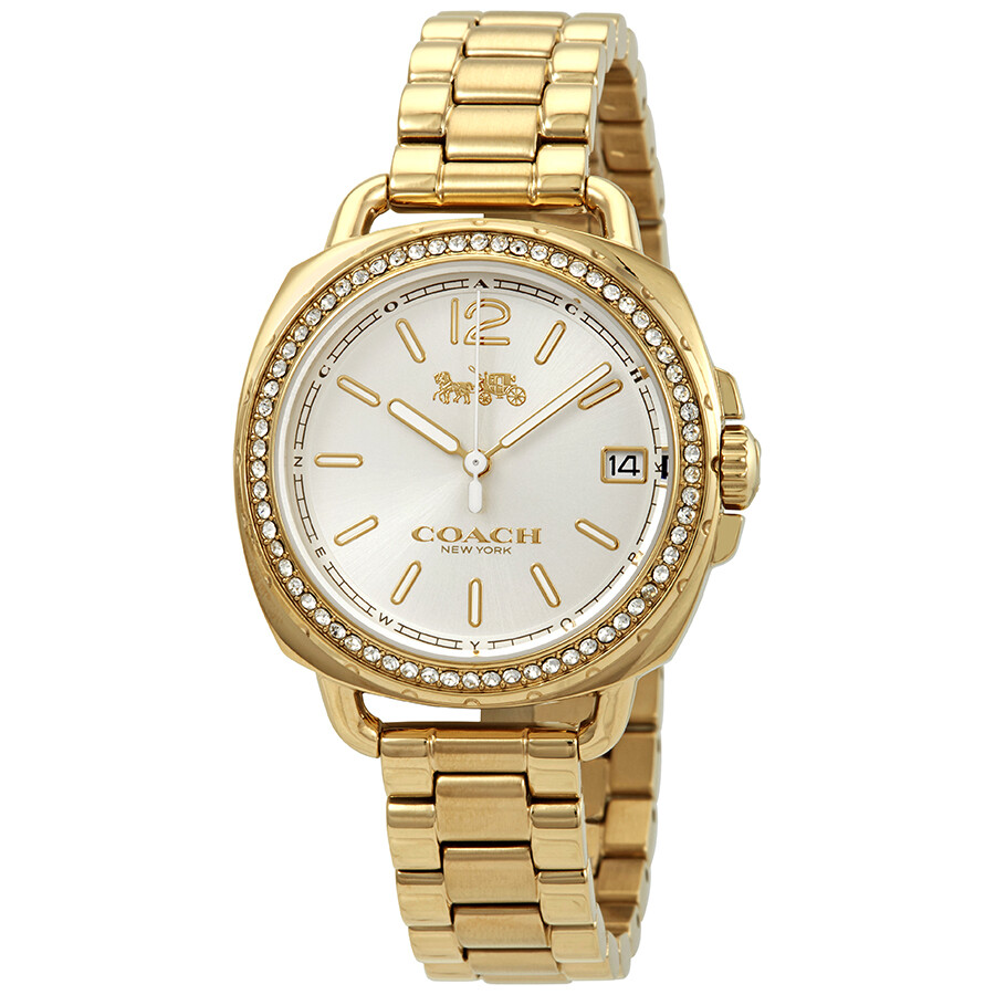 Coach Tatum Crystal Silver Dial Ladies Watch 14502589 885997199933