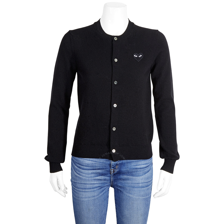 Black heart cardigan clearance