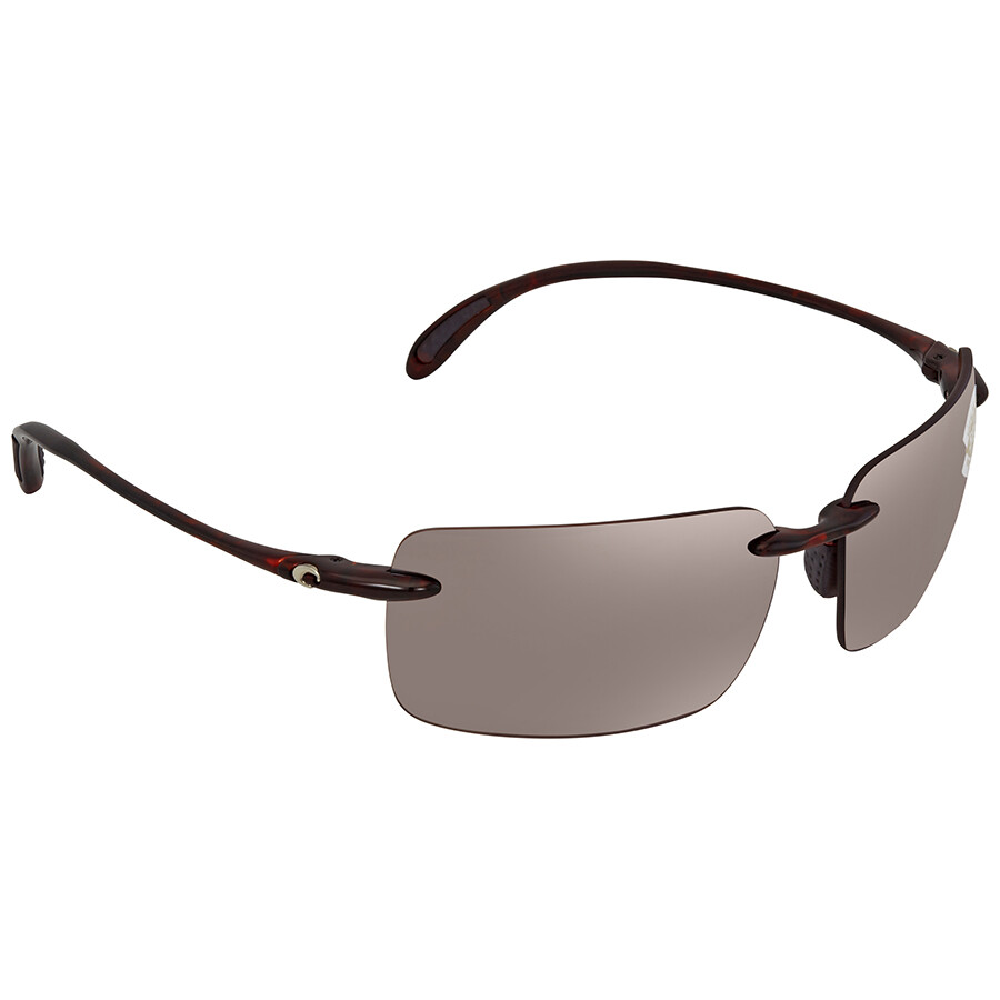 Costa Del Mar Cayan Copper Silver Mirror 580P Rectangular Sunglasses AY