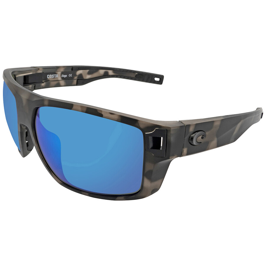 Costa Del Mar Diego Blue Mirror Polarized Glass Men's Sunglasses 6S9034