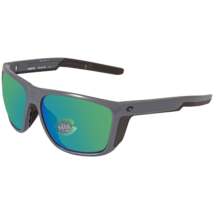 Costa Del Mar FERG XL Green Mirror Polarized Glass Men's Sunglasses 6S9012 901209 62