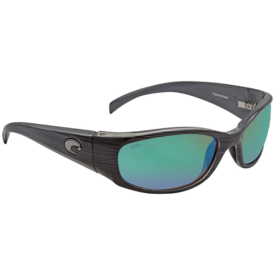 Costa Del Mar Hammerhead Polarized Green Mirror Rectangular Sunglasses