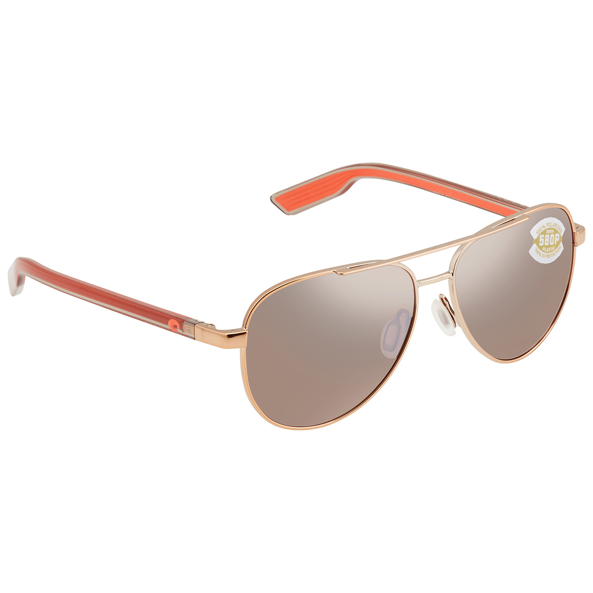 Costa Del Mar Peli 290 Shiny Rose Gold - Copper 580 Glass Lens - Non-P Costa Del Mar Peli 290 Shiny Rose Gold - Copper 580 Glass Lens - Non-P