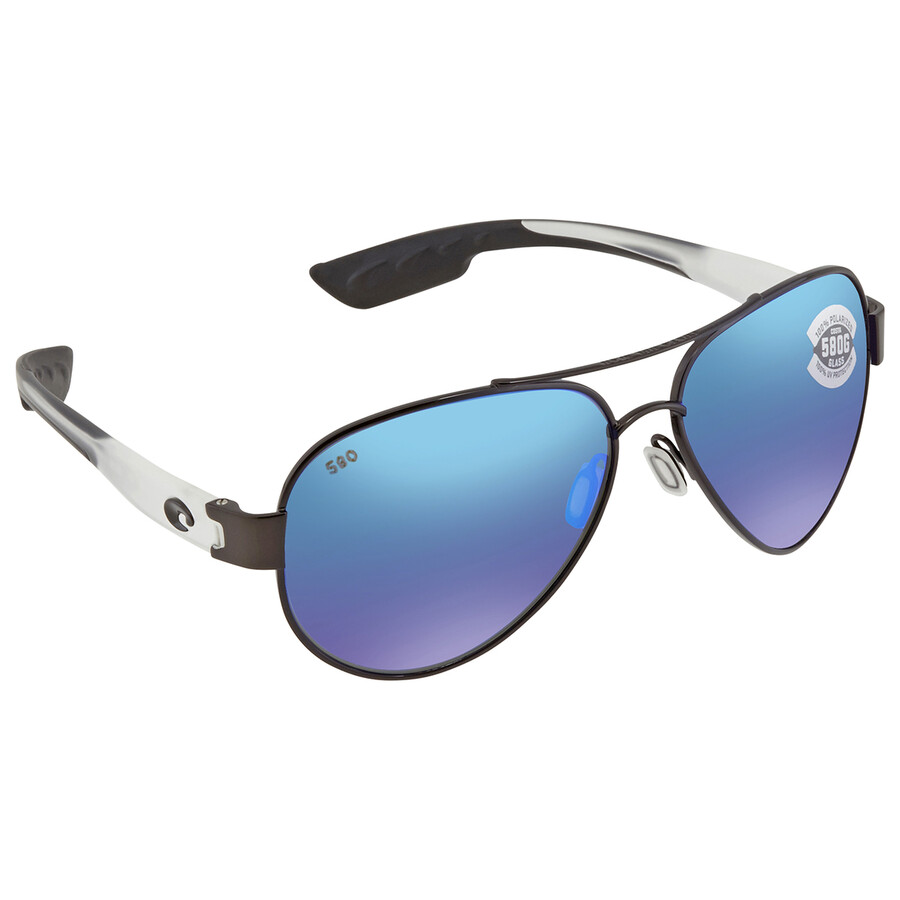 Costa Del Mar SOUTH POINT Blue Mirror Polarized Glass Unisex Sunglasses