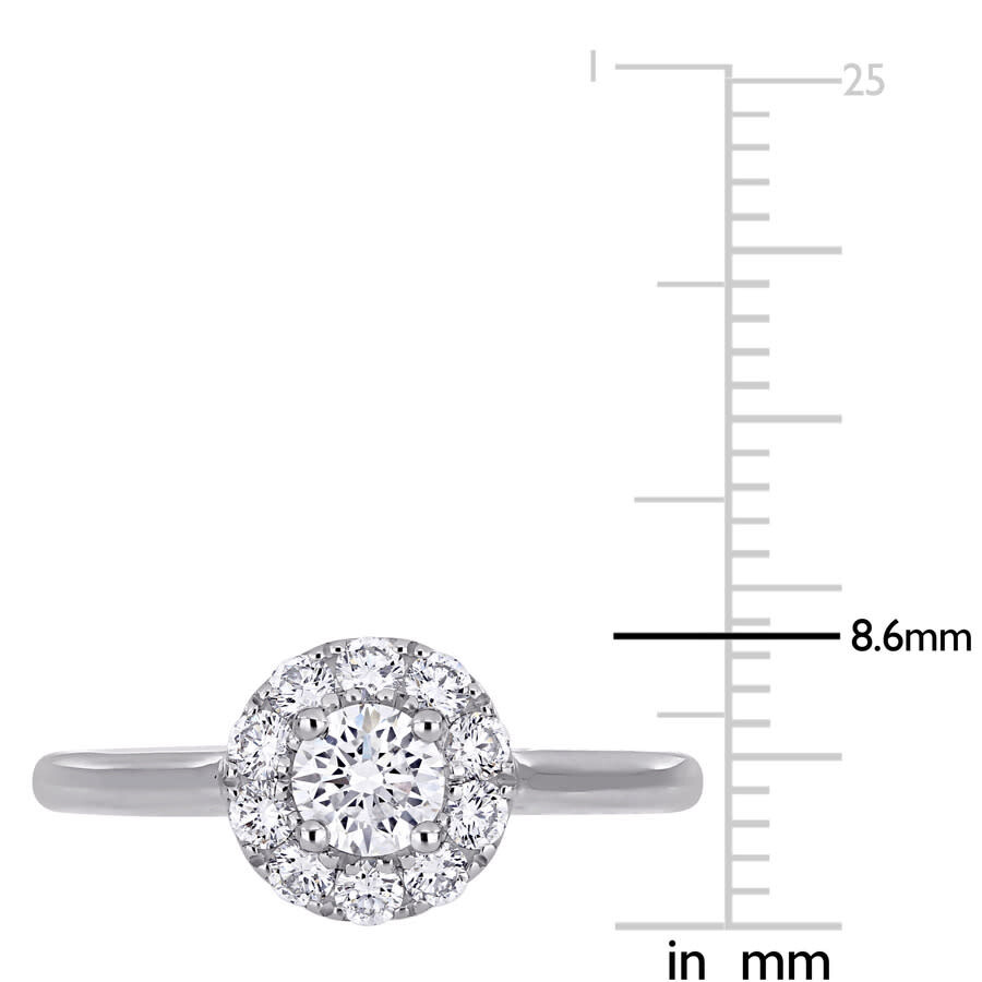 Created Forever 3/4 CT TW Lab Created Diamond Halo Engagement Ring in