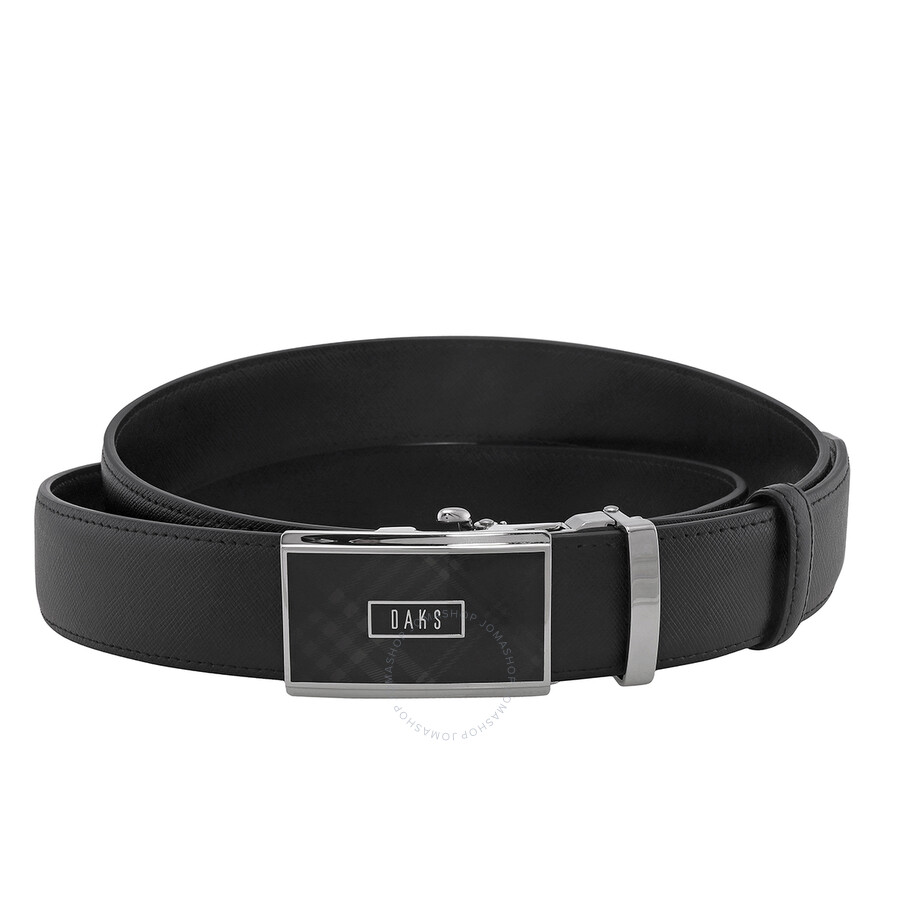 Daks Men's Black Adjustable Logo Buckle Belt GB2174 NK 8F 5060509613359