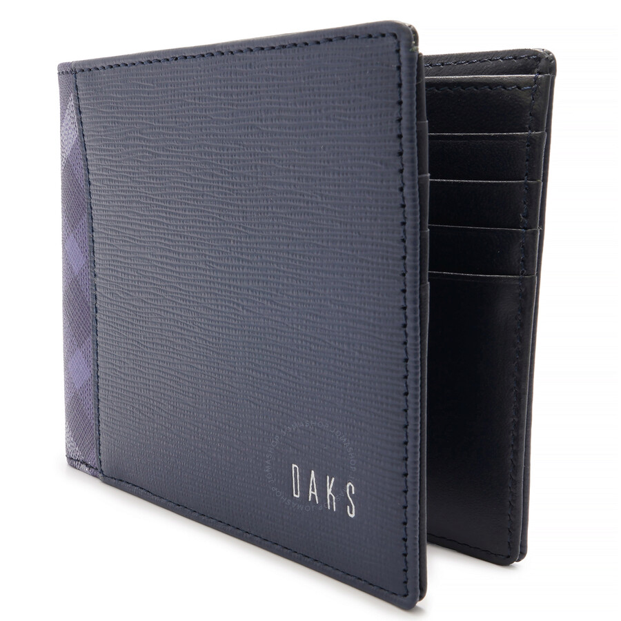 미국] 2492613 daks 닥스 mens 남자 Durweston Leather Bifold wallet 지갑 -Navy -  SSG.COM