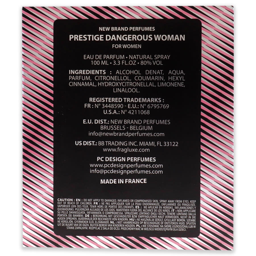 New Brand Dangerous Women by New Brand for Women 3.3 oz EDP Spray