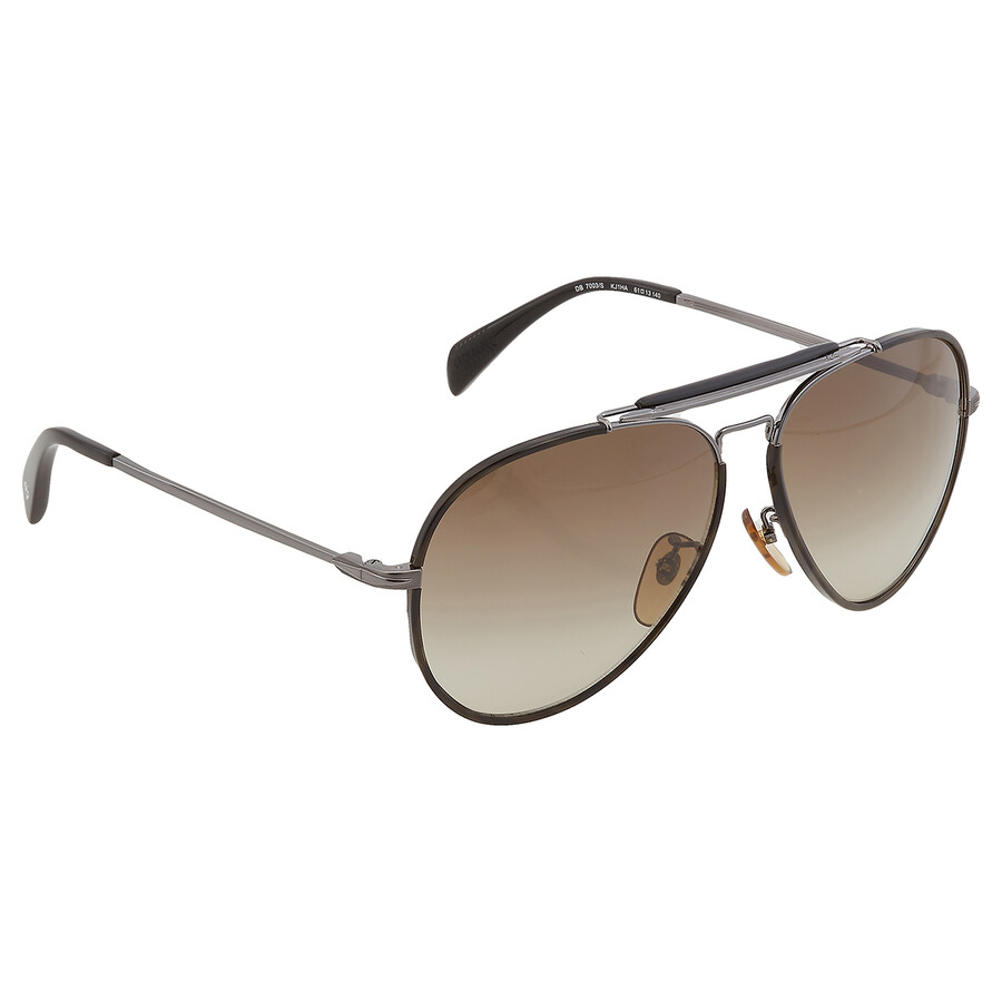 David Beckham Brown Gradient Pilot Men's Sunglasses DB 7003/S 0KJ1/HA