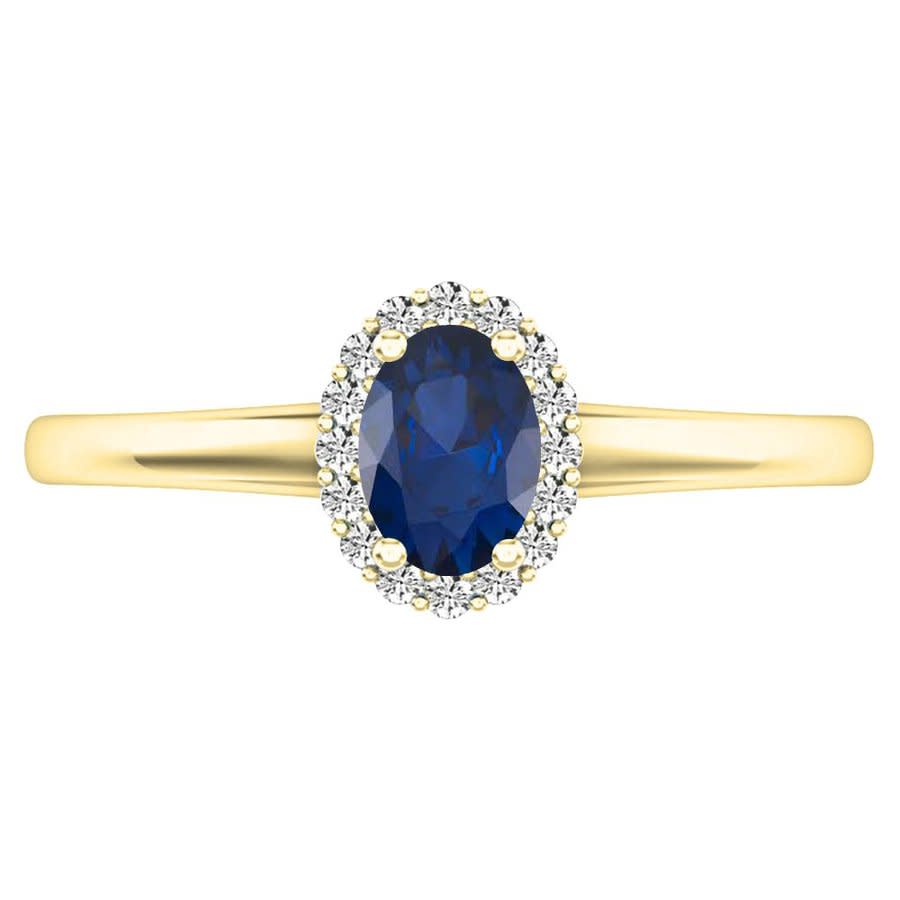 DazzlingRock Collection Donna 14k Oro Giallo Granato Rotonda