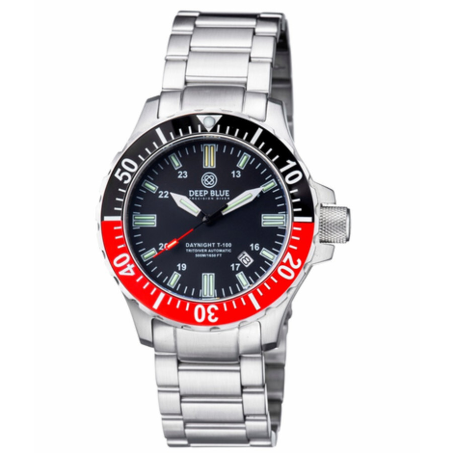 Deep Blue Daynight Tritdiver T-100 Automatic Black Dial Watch