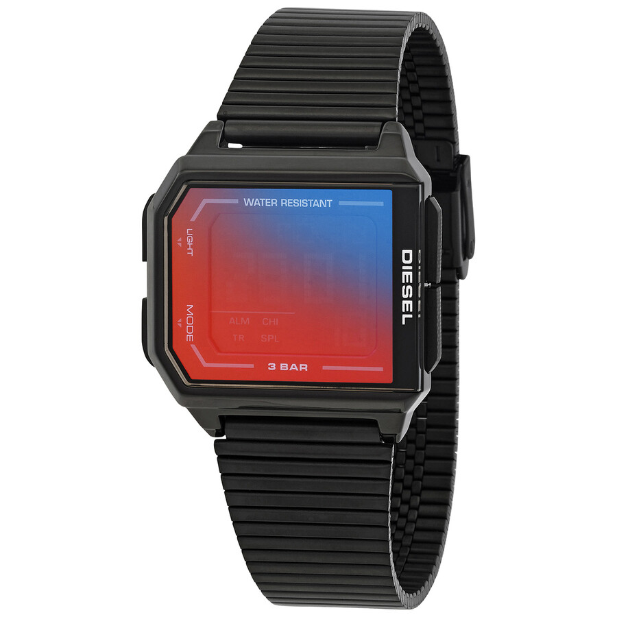 Diesel Chopped Alarm Quartz Digital Men's Watch DZ1970 4064092064360