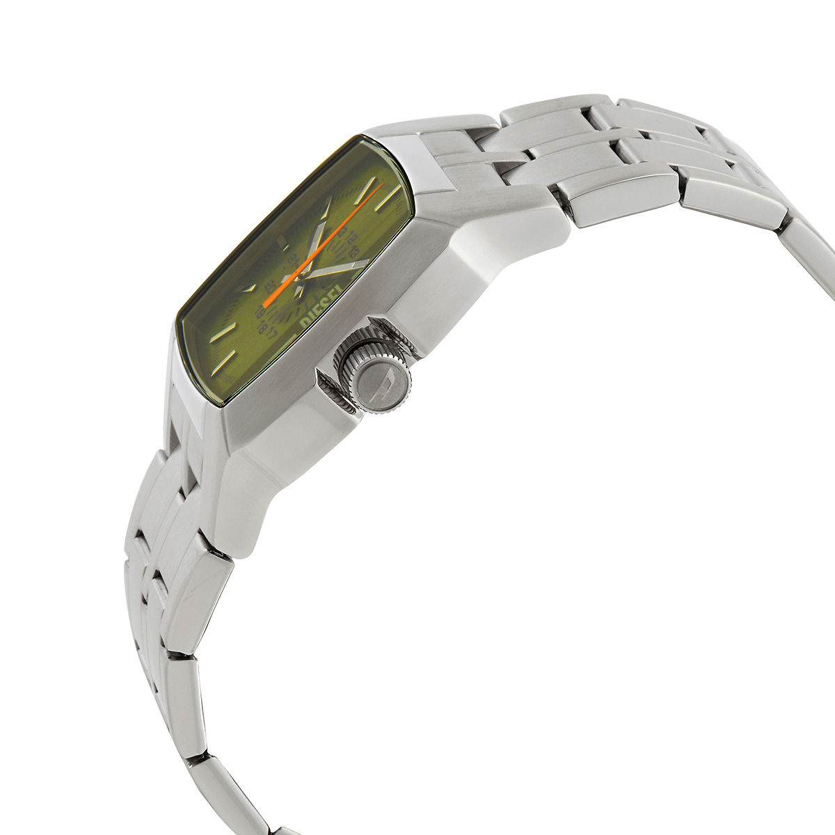 Diesel Cliffhanger Bruin Leren Horloge met Drie Wijzers