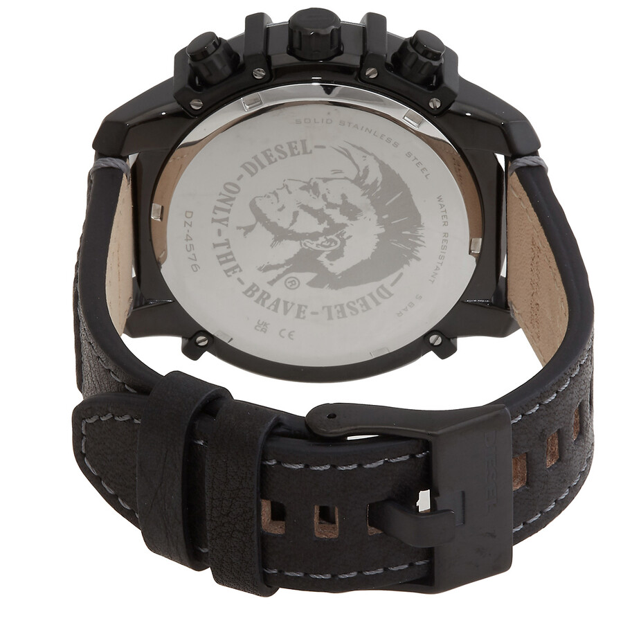 Diesel Griffed Chronograph Quartz Black Dial Men's Watch DZ4576