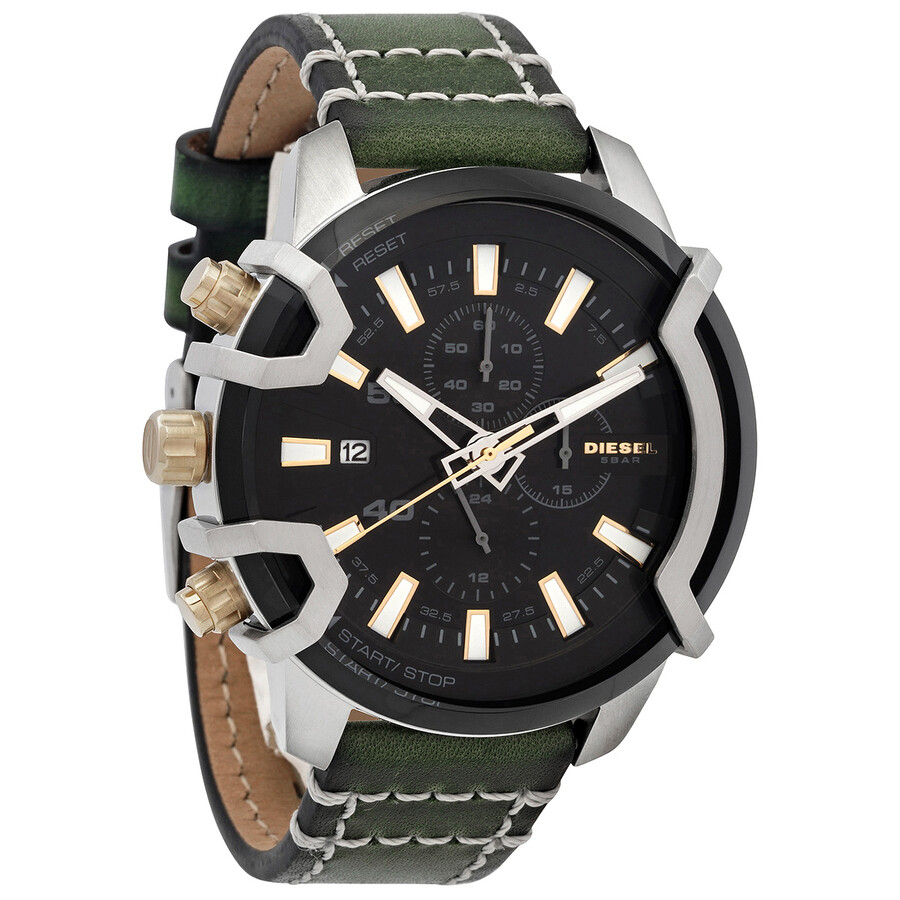 Diesel Griffed Chronograph Quartz Black Dial Men's Watch DZ4585