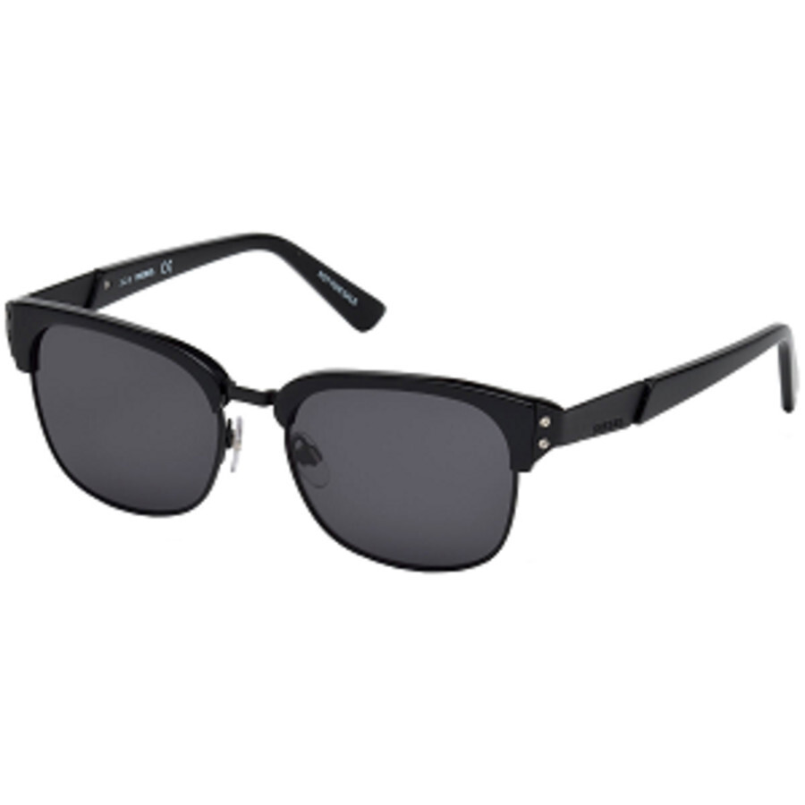 Diesel Men's Black Square Sunglasses DL0235 01A 54 664689863945