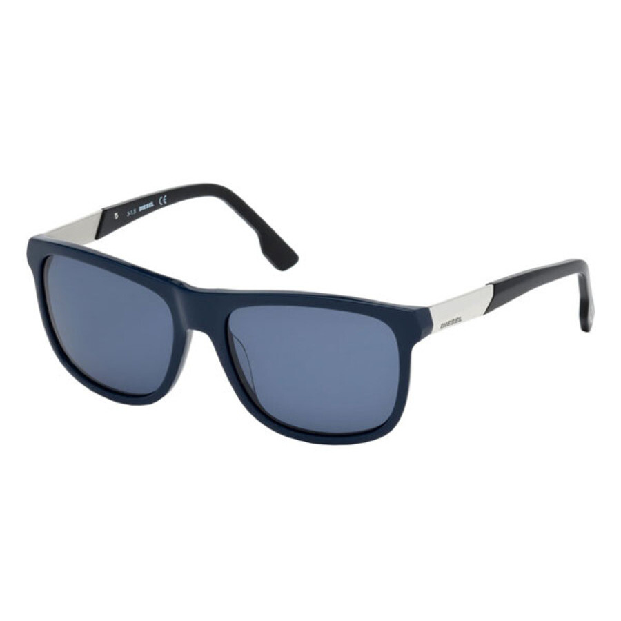 Diesel Men's Blue Square Sunglasses DL0187 90V 57 664689754069