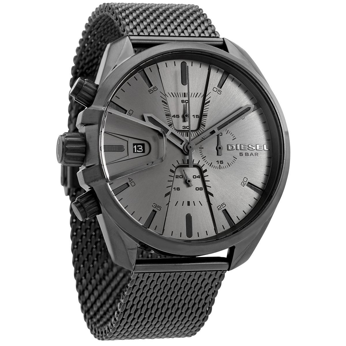 Diesel MS9 Chronograph Quartz Gunmetal Dial Men's Watch DZ4528 DZ4528  698615136865 - Watches, Diesel - Jomashop