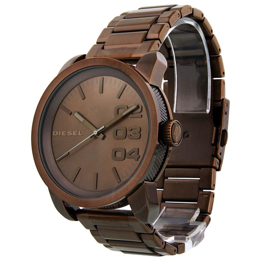 Diesel Quartz Brown PVD Men's Watch DZ1480 698615073207 Watches