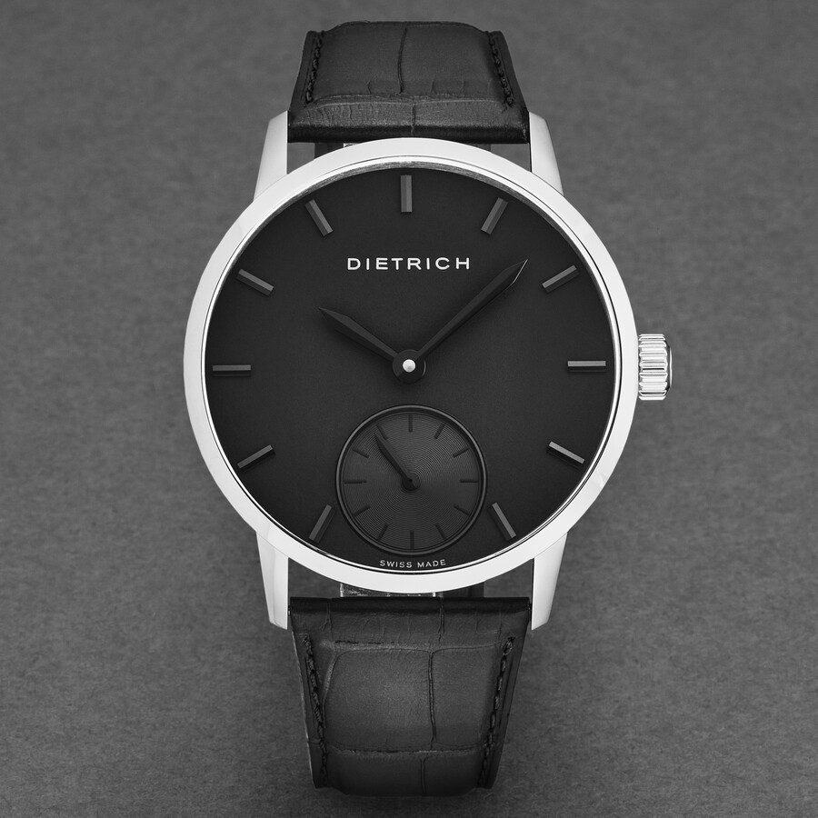 Dietrich Night Hand Wind Black Dial Men's Watch NB ALL BLKSS Watches