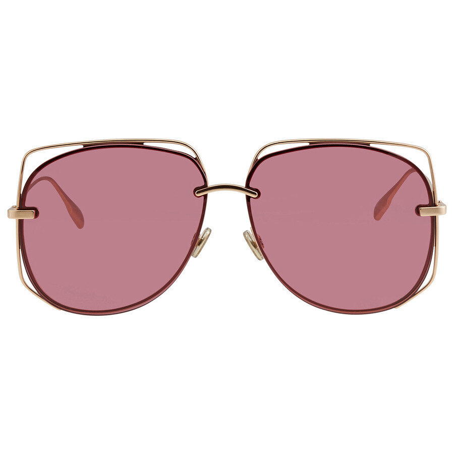 Dior Ladies Pink Aviator Sunglasses DIORSTELLAIRE6 0DDB VC 61 DIORSTELLAIRE6  0DDB VC 61 716736161457 - Sunglasses, Dior Sunglasses - Jomashop