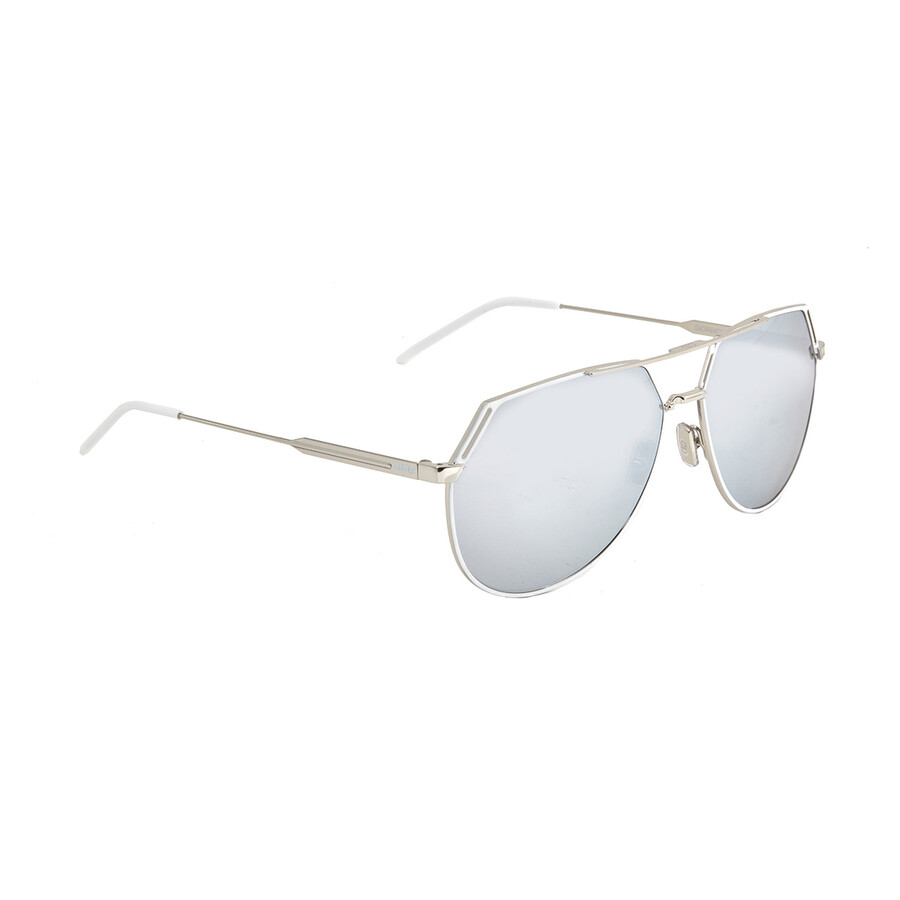 dior sunglasses mirror silver