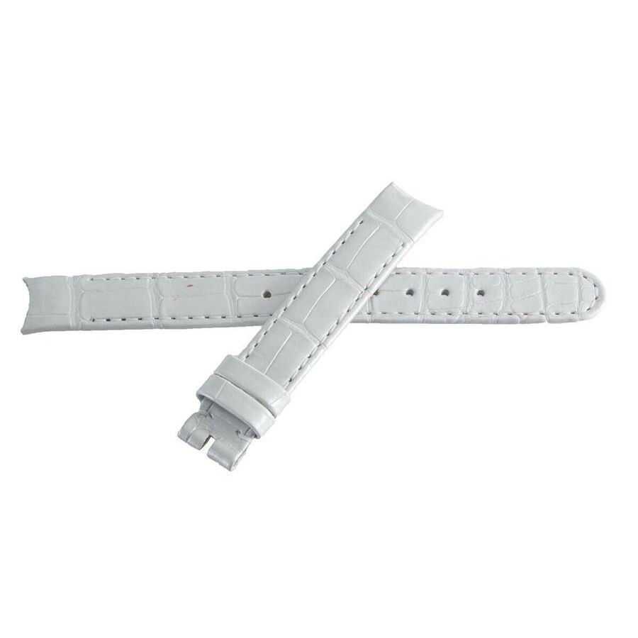 Dior Women's 13mm x 13mm Silver Alligator Leather Watch Band 04015