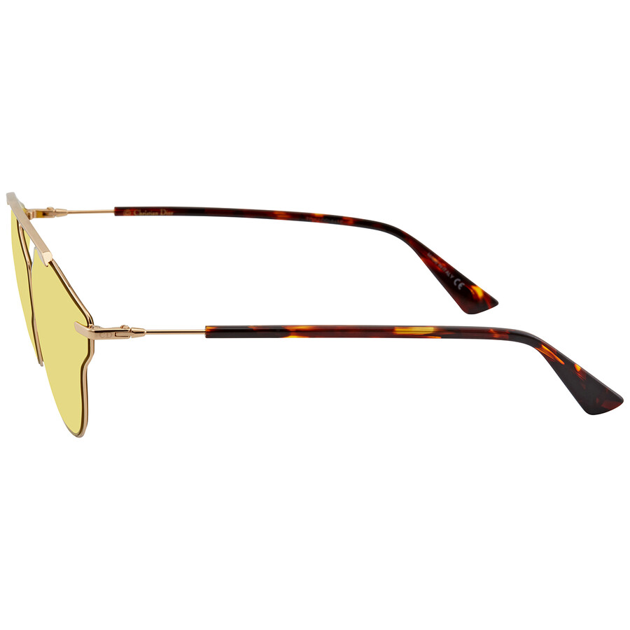 Dior Yellow Solid Pilot Unisex Sunglasses DIORSOREALPOP 000/HO 59