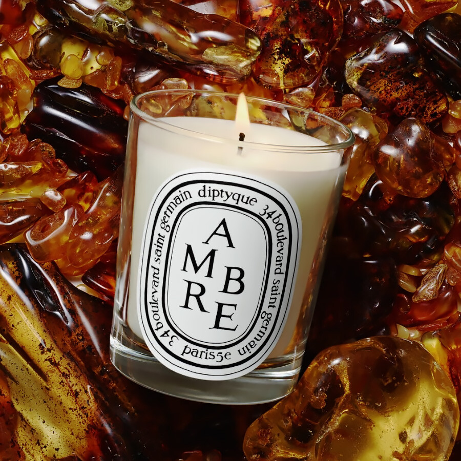 Diptyque Unisex Ambre Scented Candles 2.4 oz Fragrances 3700431404282 Fragrances & Beauty