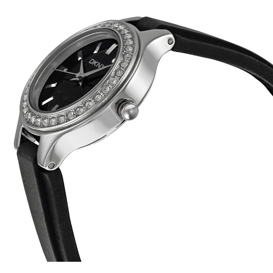 DKNY Black Dial Black Strap Ladies Watch NY8143 674188209755 Watches