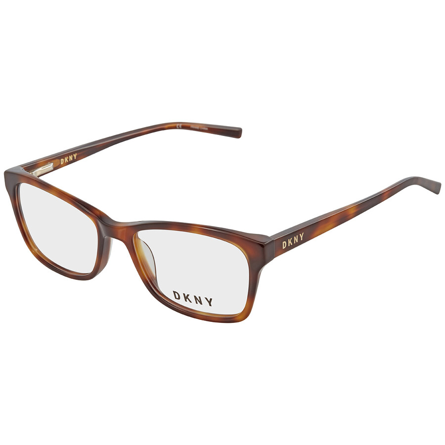 DKNY Ladies Tortoise Square Eyeglass Frames DK501224053 886895431217