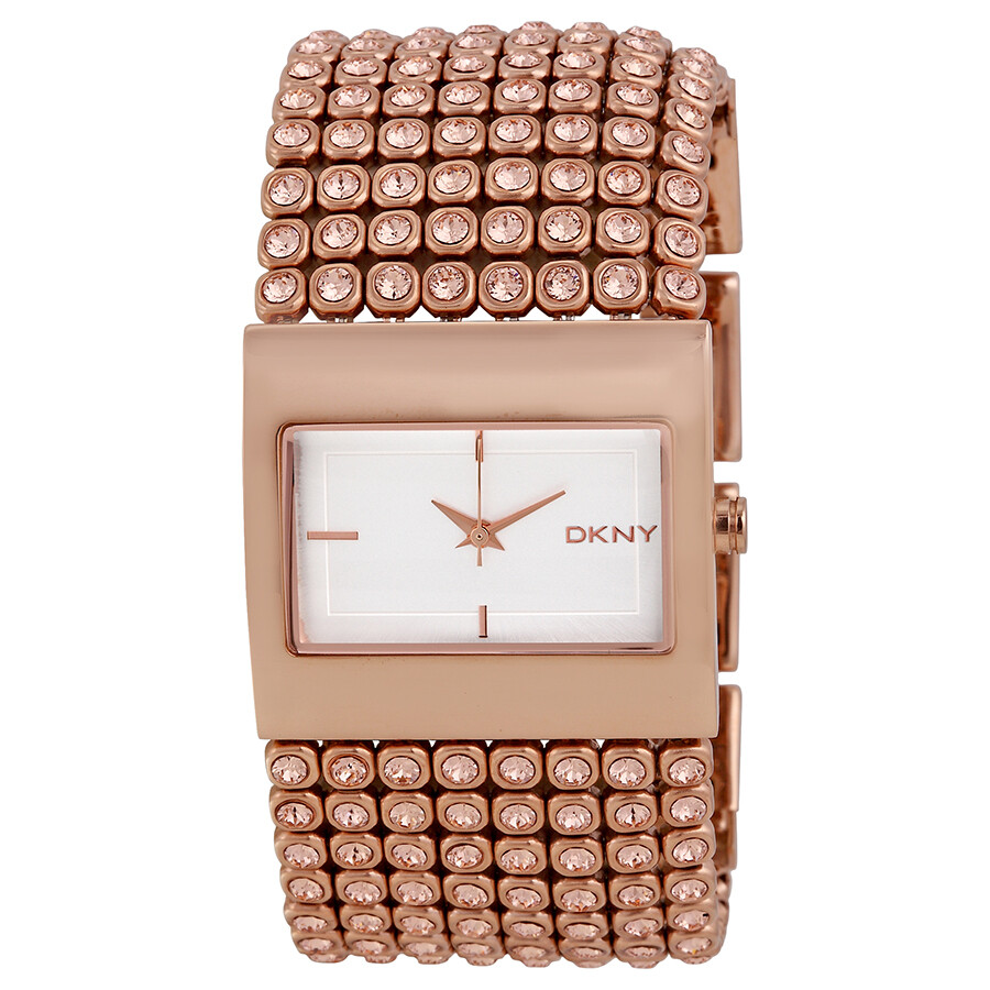 DKNY White Dial Gold Tone Stainless Steel Ladies Watch DK NY8446