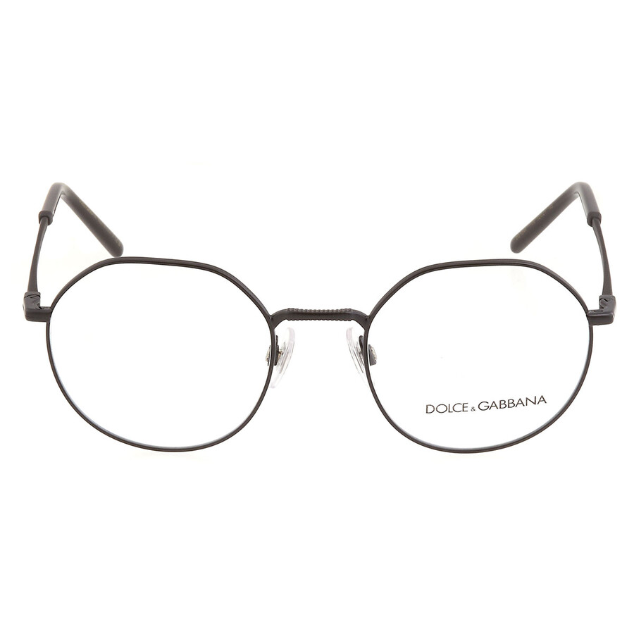 Dolce & Gabbana Demo Round Men's Eyeglasses DG1344 1106 52