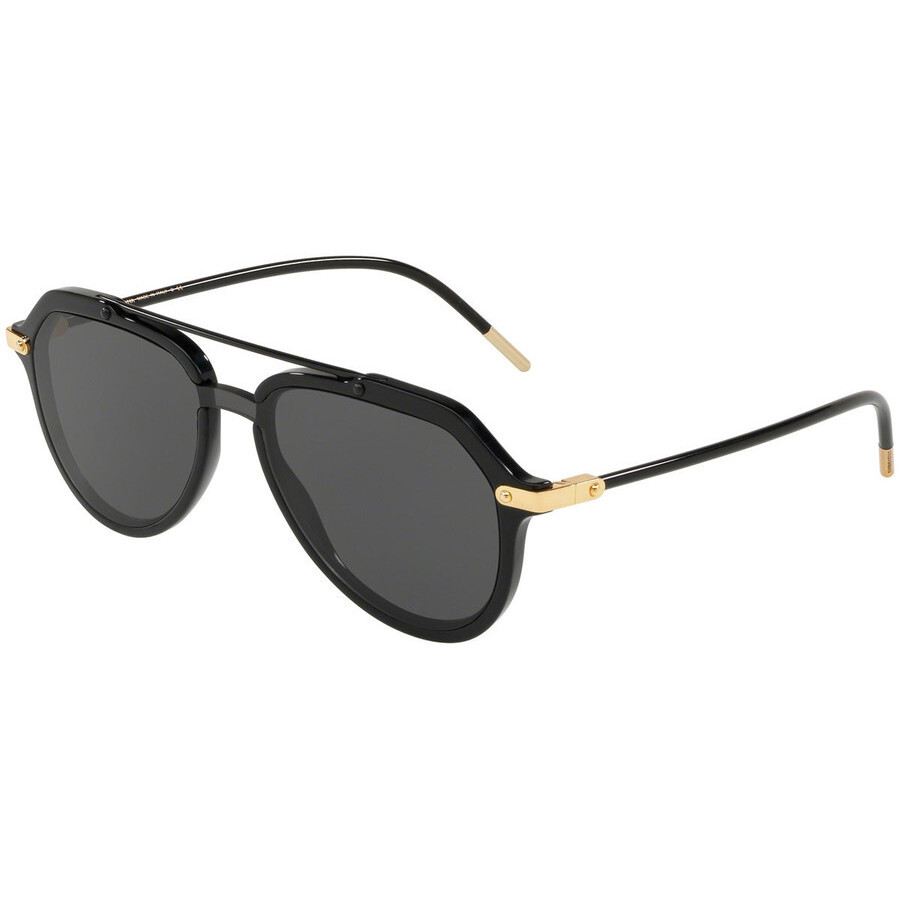 Dolce & Gabbana Men's Black Pilot Sunglasses DG43305018722 8053672862669 Sunglasses, Dolce and