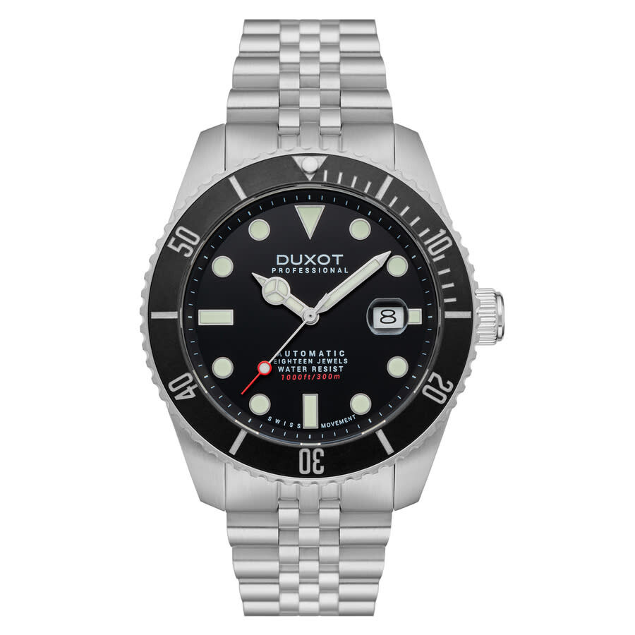 Duxot Atlantica Automatic Black Dial Men's Watch DX203311